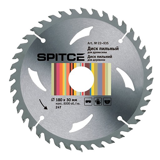 Диск пил 180 (24Т 30мм) 22-935 SPITCE