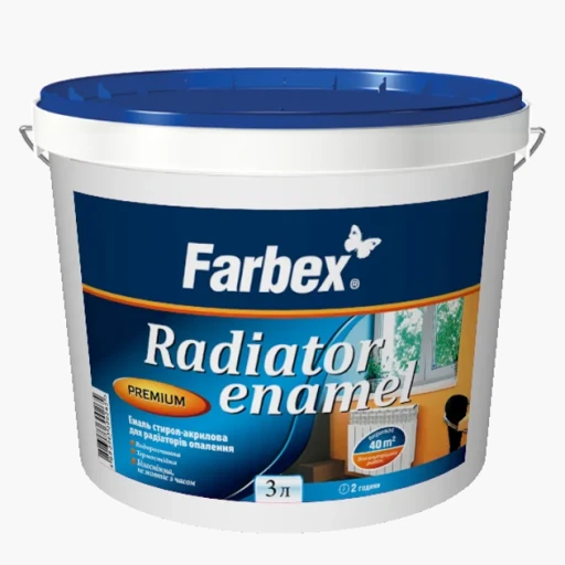 Фарба акрил д/радіат. Farbex 3,0л