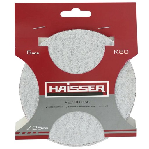 Диск шліфув.самокл  HAISSER 125мм к80  5315311