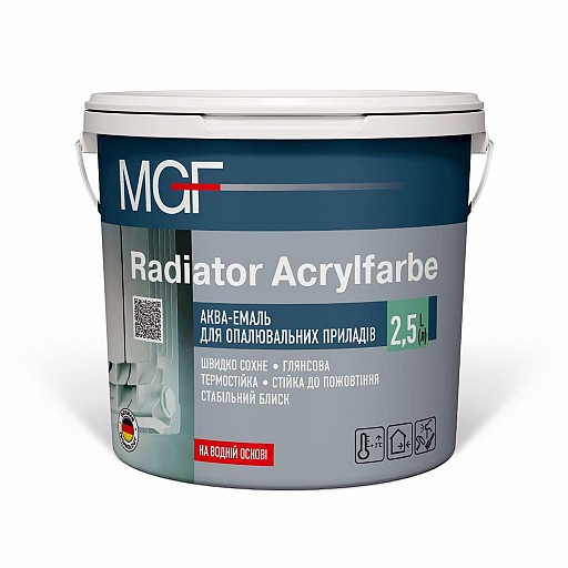 Фарба д/радіат. MGF Radiator Acrylfarbe 2.5л