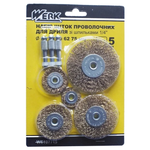 Набір щіток проволока 5шт (25,38,50,62,75мм)107715