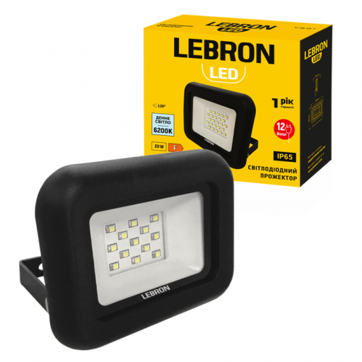 LED прожектор LEBRON 20W DC12V