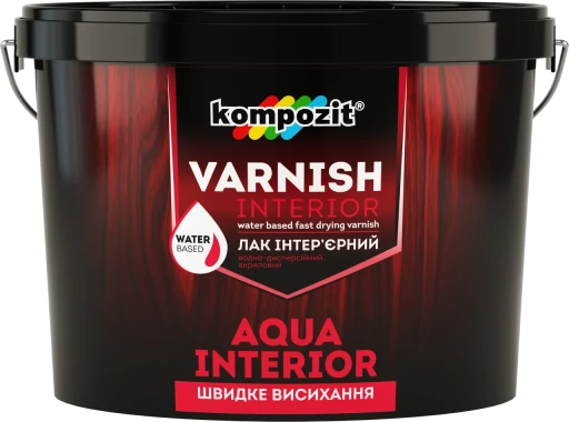 Лак Kompozit Aqua Interior 0,75л глян. інтер"єрний