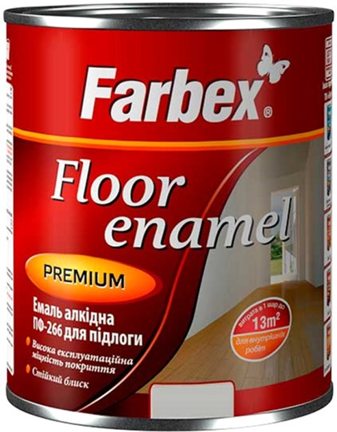Емаль алкідна ПФ-266 FARBEX жовто-коричн 2,8кг