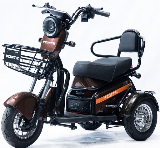 Трицикл акумул.S1-WS600, Коричневий 145201