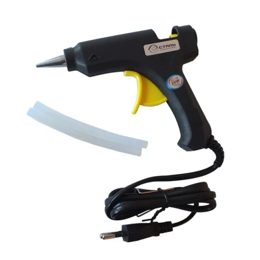 Пістолет клейовий 20 W зі стр 2шт. 7,2*150мм 80120