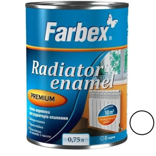 Фарба акрил д/радіат. Farbex 0,75л