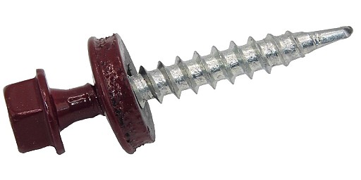 Шуруп з покриттям №3005 4,8*35 темн.бордов.ДЕРЕВО