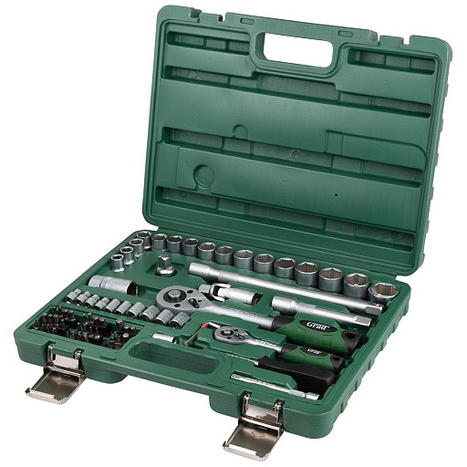 Набір насадок торц.і біт 1/4 1/2 72шт 6004245 GraD