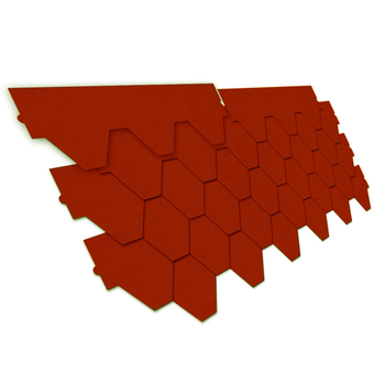 Біт.чер Shingles Hexler трап. червона 3м2