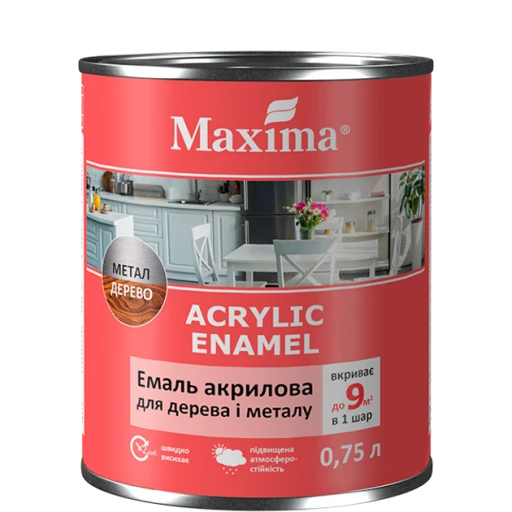 Емаль акрил MAXIMA нічне небо шовк.-матова  2,3л