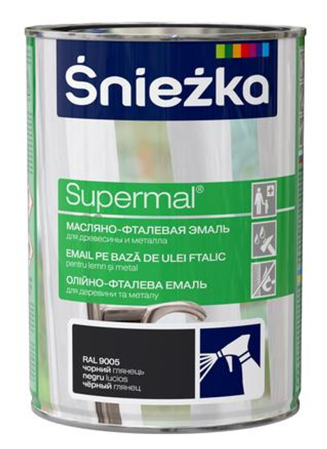 Фарба Sniezka 0,8л Чорна глянець Польща F520