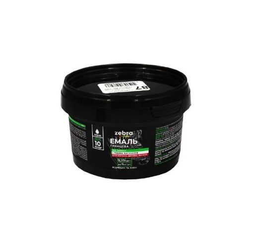 Фарба емаль ZEBRA 0,25кг Червоний 75