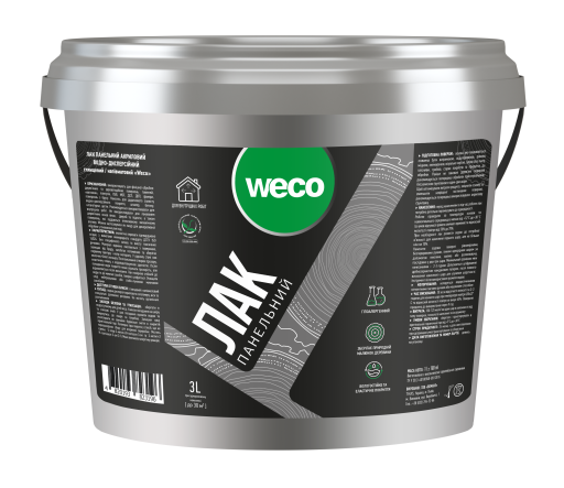 Лак панельний WECO напівмат 3л