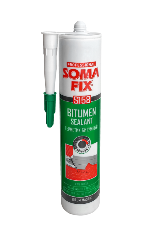 Герметик SOMA FIX бітумний чорний 310мл