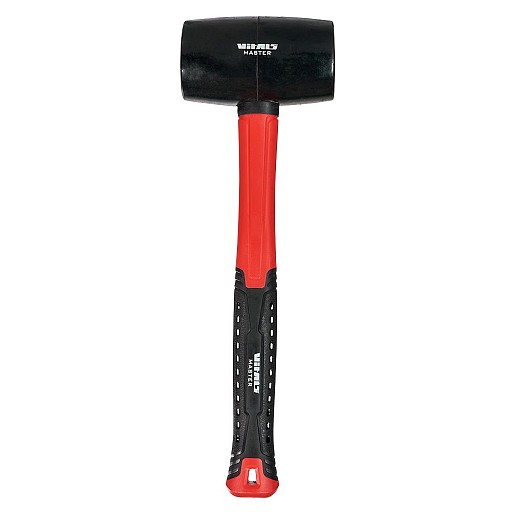 Молоток гумовий 900г чорний фібер Vitals 181819