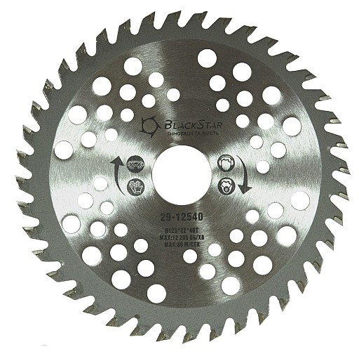 Диск пил 125 (40Z, 22мм) BlackStar 29-12540