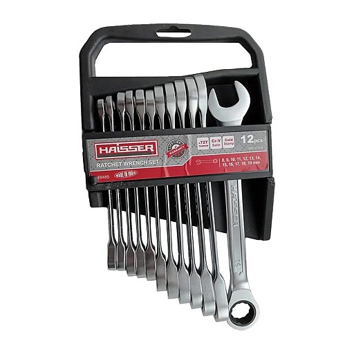 Набір ключів комбінов. з тріск. 12шт.HAISSER 48485