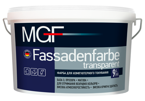 Фарба MGF Fassadenfarbe Transparentt 2,5л 055
